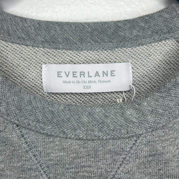 Everlane The Unisex French Terry Crew Sweatshirt Heathered Grey Size XXS - Picture 4 of 13